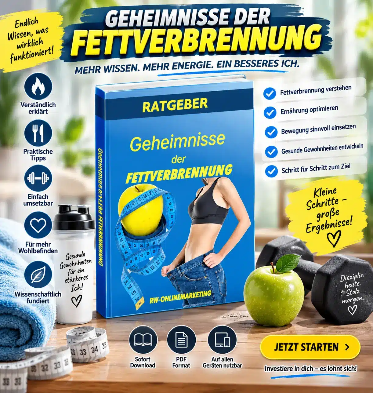 Geheimnisse der Fettverbrennung - Ratgeber zum Abnehmen