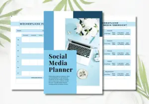 Social Media Planer (A4 und A5) zum bearbeiten in Canva