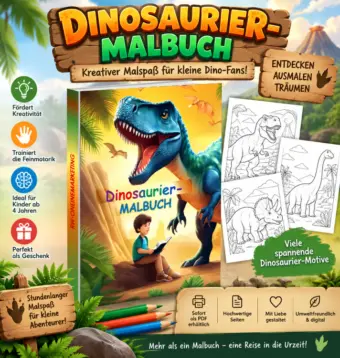Dinosaurier-Malbuch