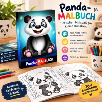 Panda-Kindermalbuch